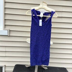 NWT BCBGeneration Strappy Bodycon Dress Size XS S Peri Blue Tank Stretchy
